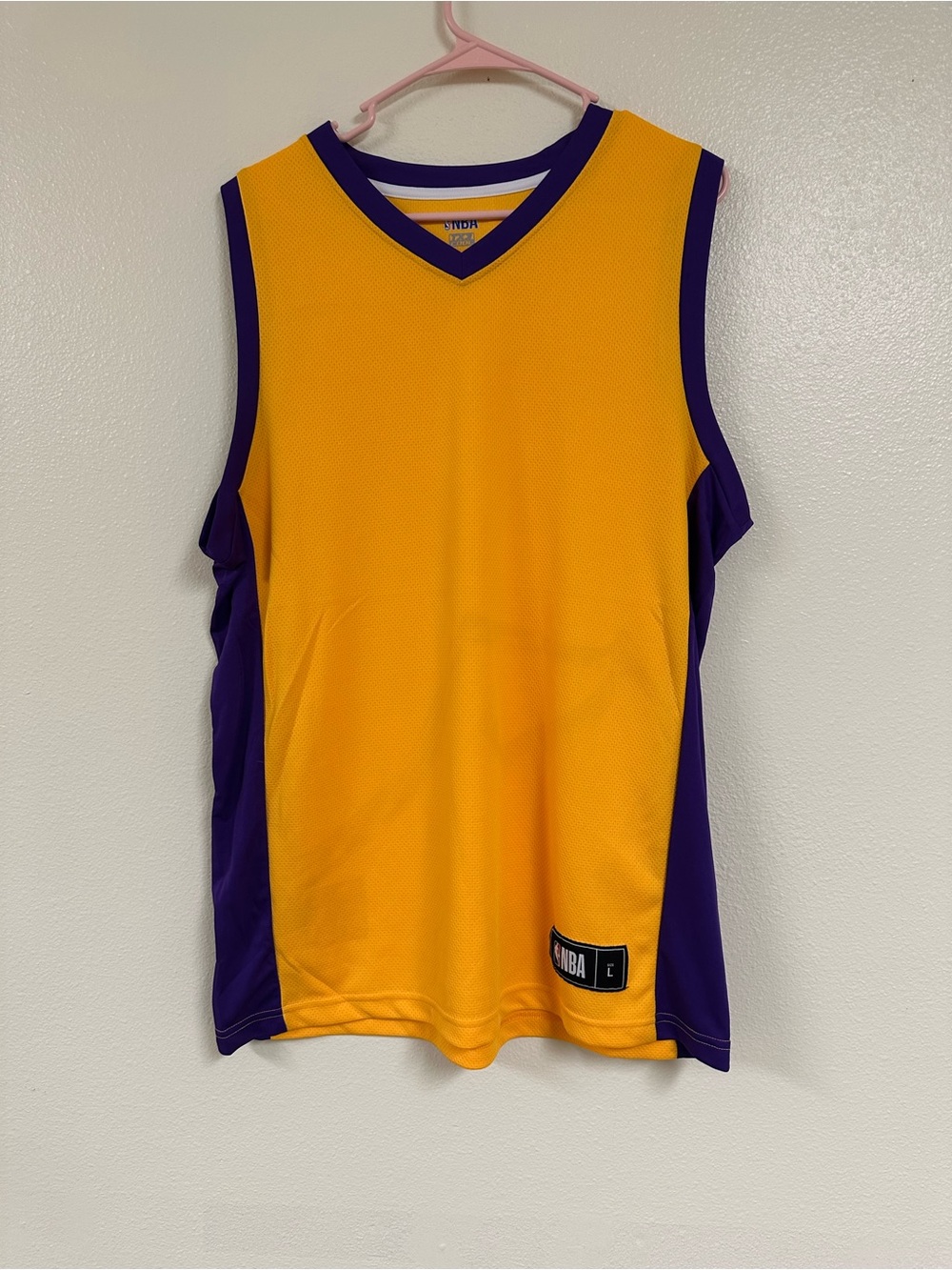 NBA TX3 Cool Gold Purple Lakers Replica Jersey